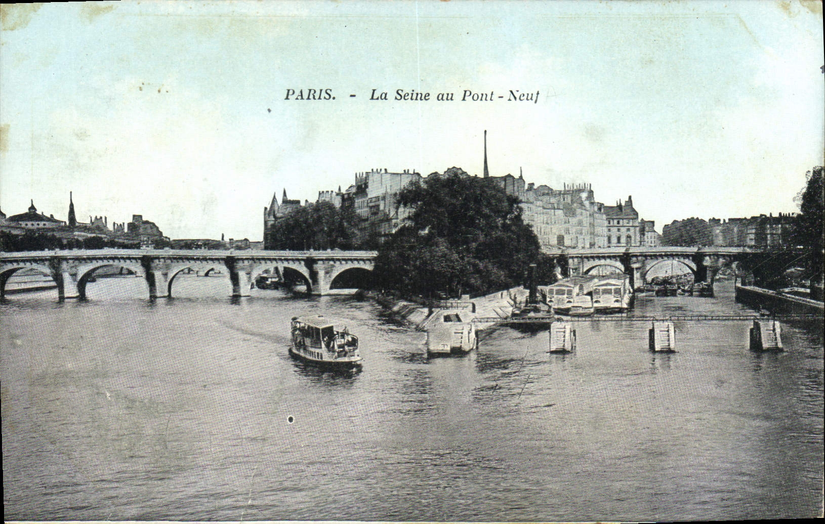 CPA Paris La Seine au Pont Neuf