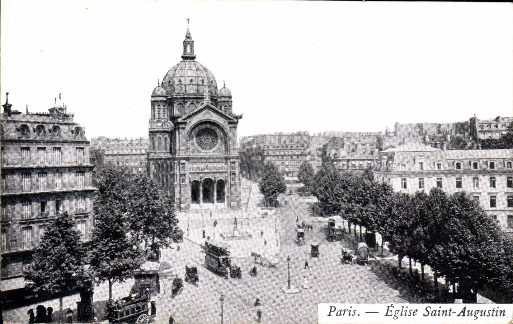 CPA Paris Eglise Saint Augustin 