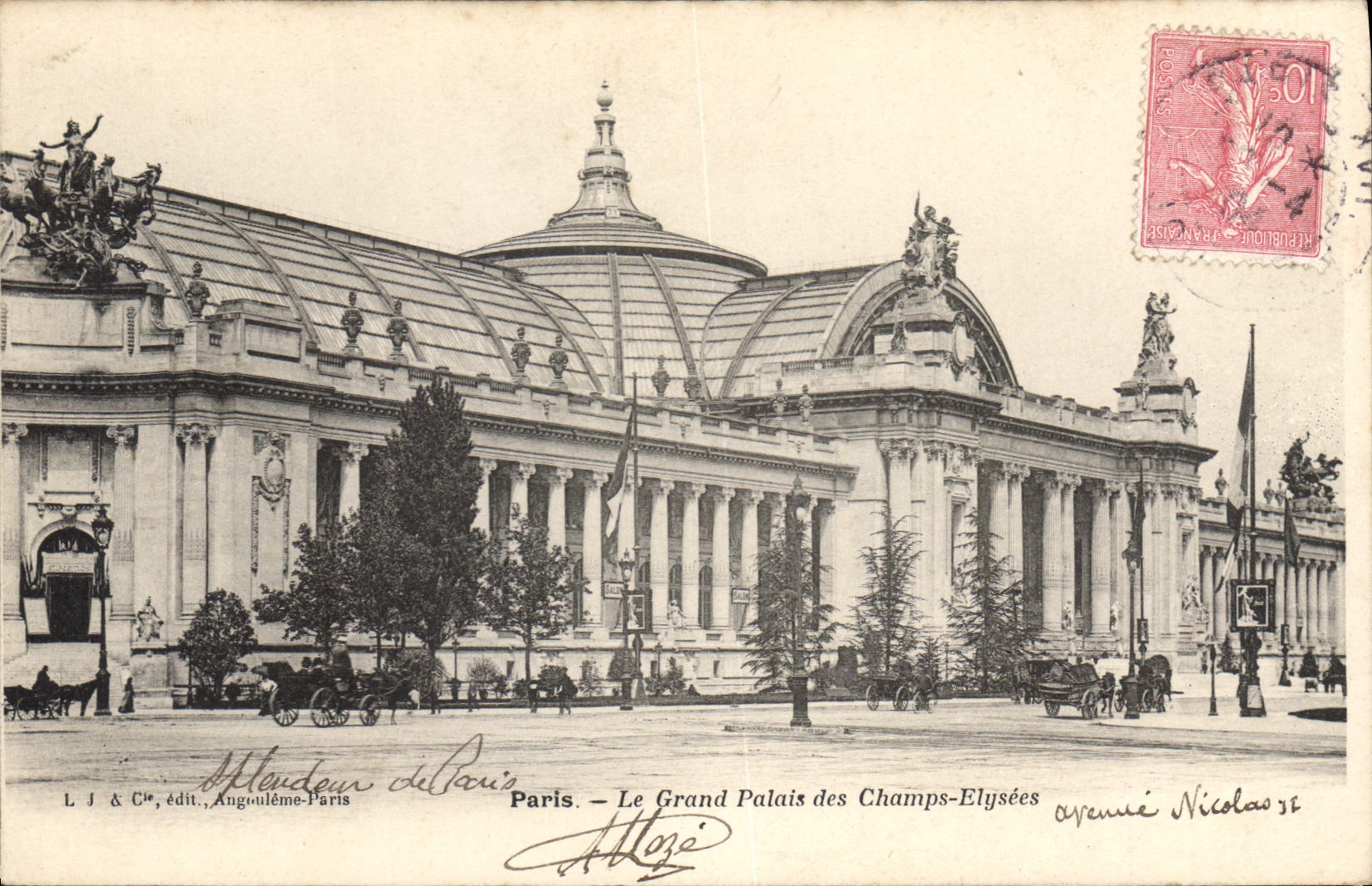 CPA Paris Le Grand Palais des Champs Elysees