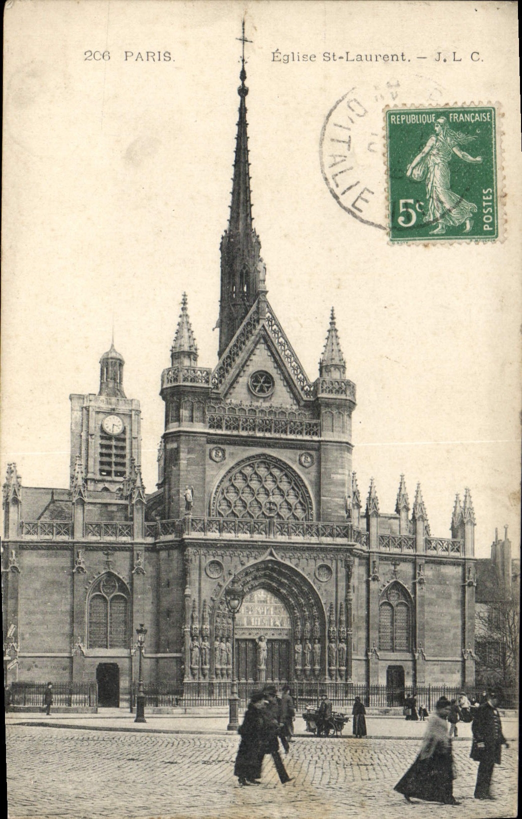 CPA Paris Eglise St Laurent 