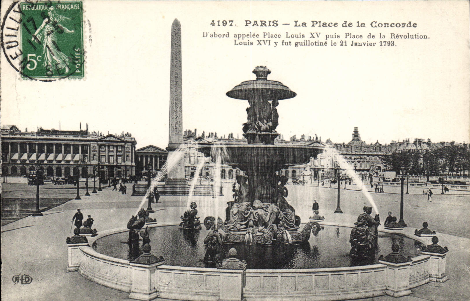 CPA Paris La Place de la Concorde