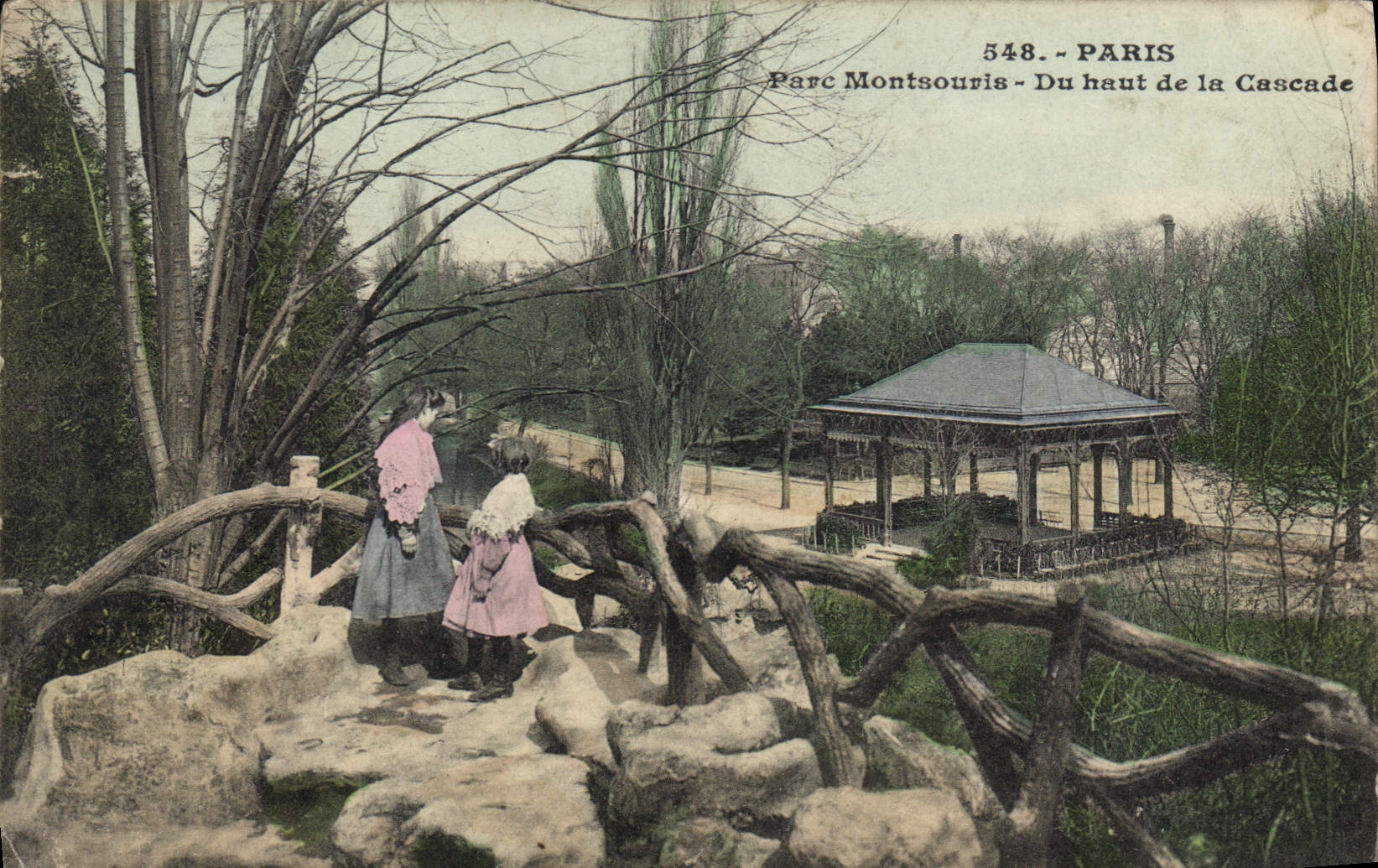 CPA Paris Parc Montsouris Du haut de la Cascade 