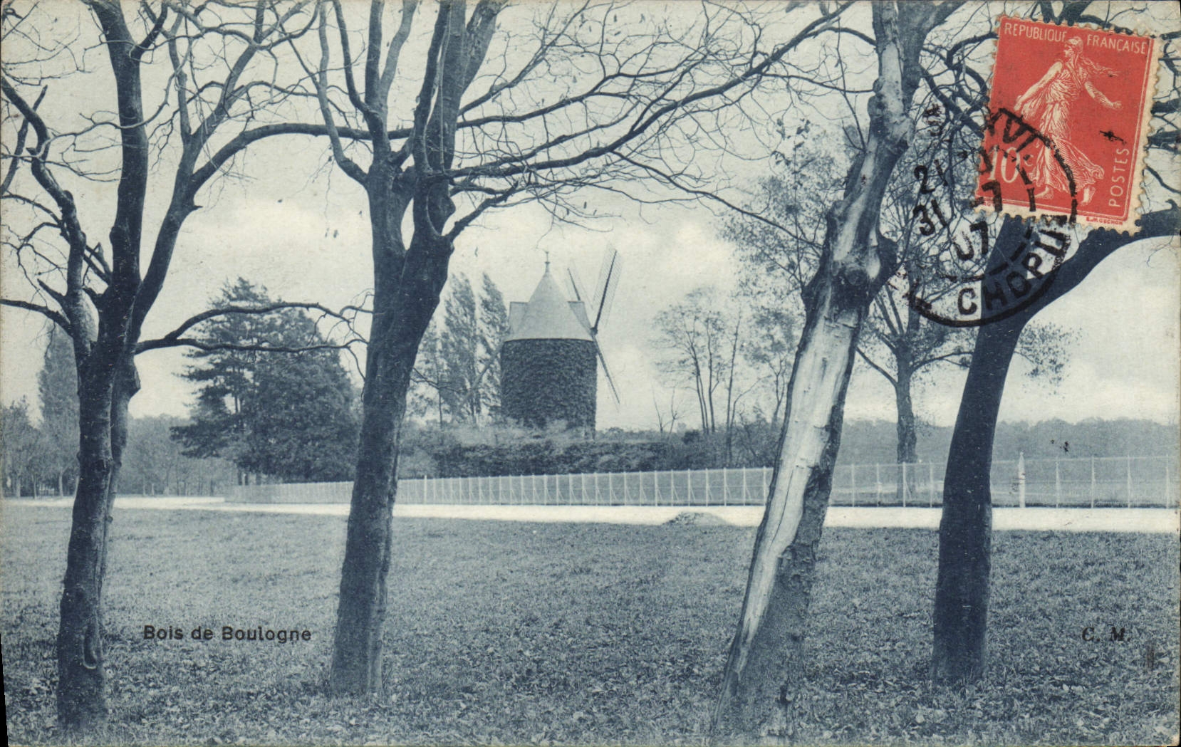 CPA Bois de Boulogne Moulin a vent