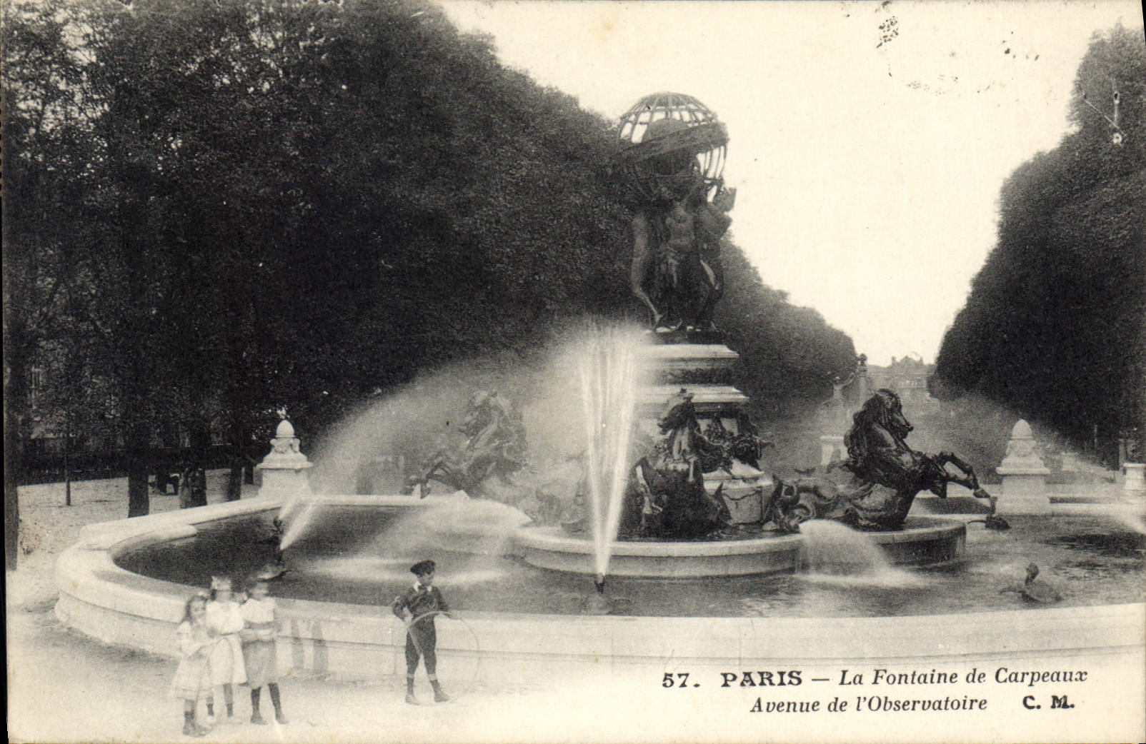 CPA Paris La Fontaine de Carpeaux Avenue de l'Observatoire