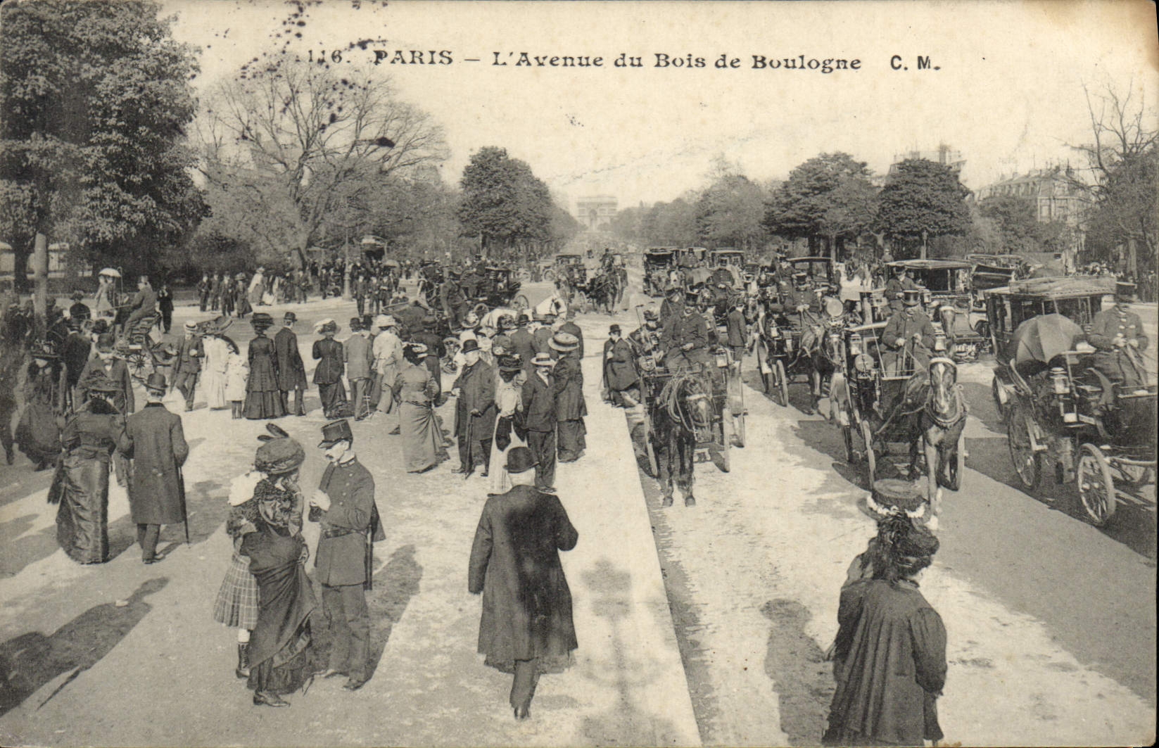 CPA Paris l'Avenue du Bois de Boulogne