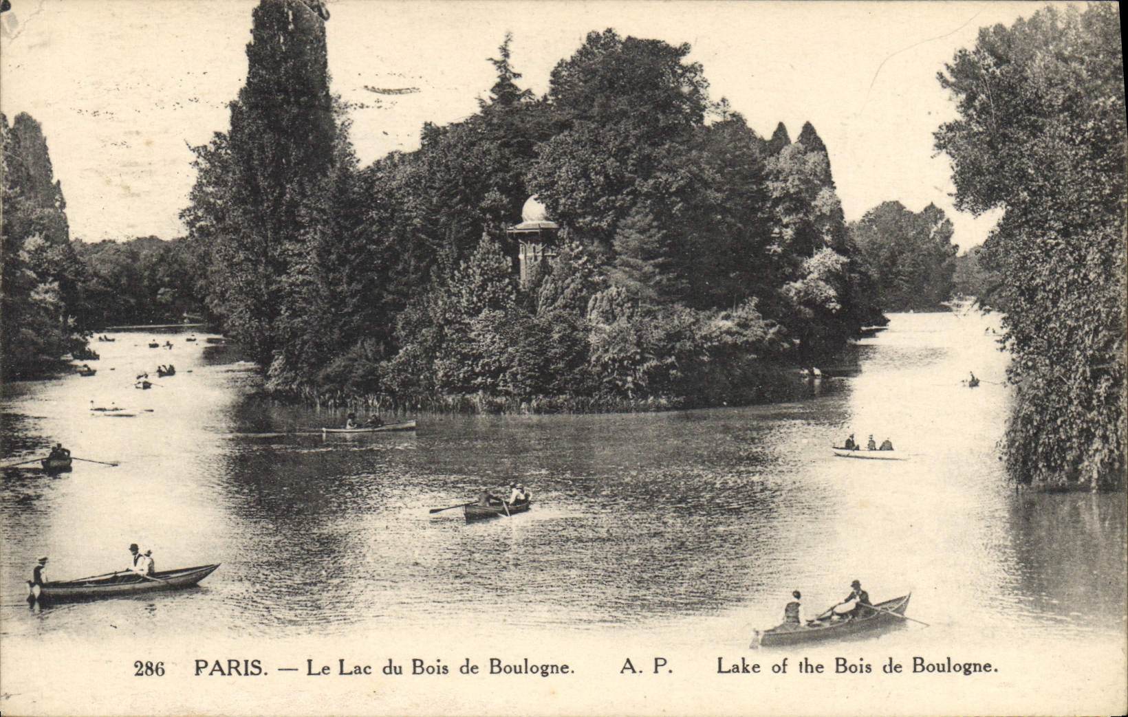 CPA Paris Le Lac du Bois de Boulogne 