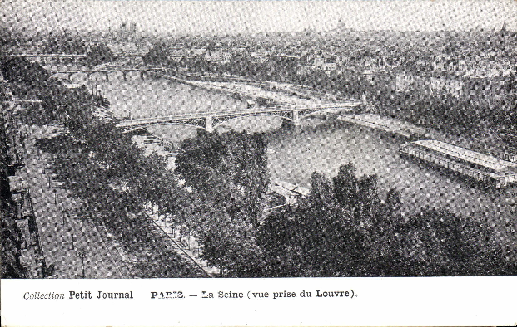 CPA Petit Journal Paris La Seine vue prise du Louvre