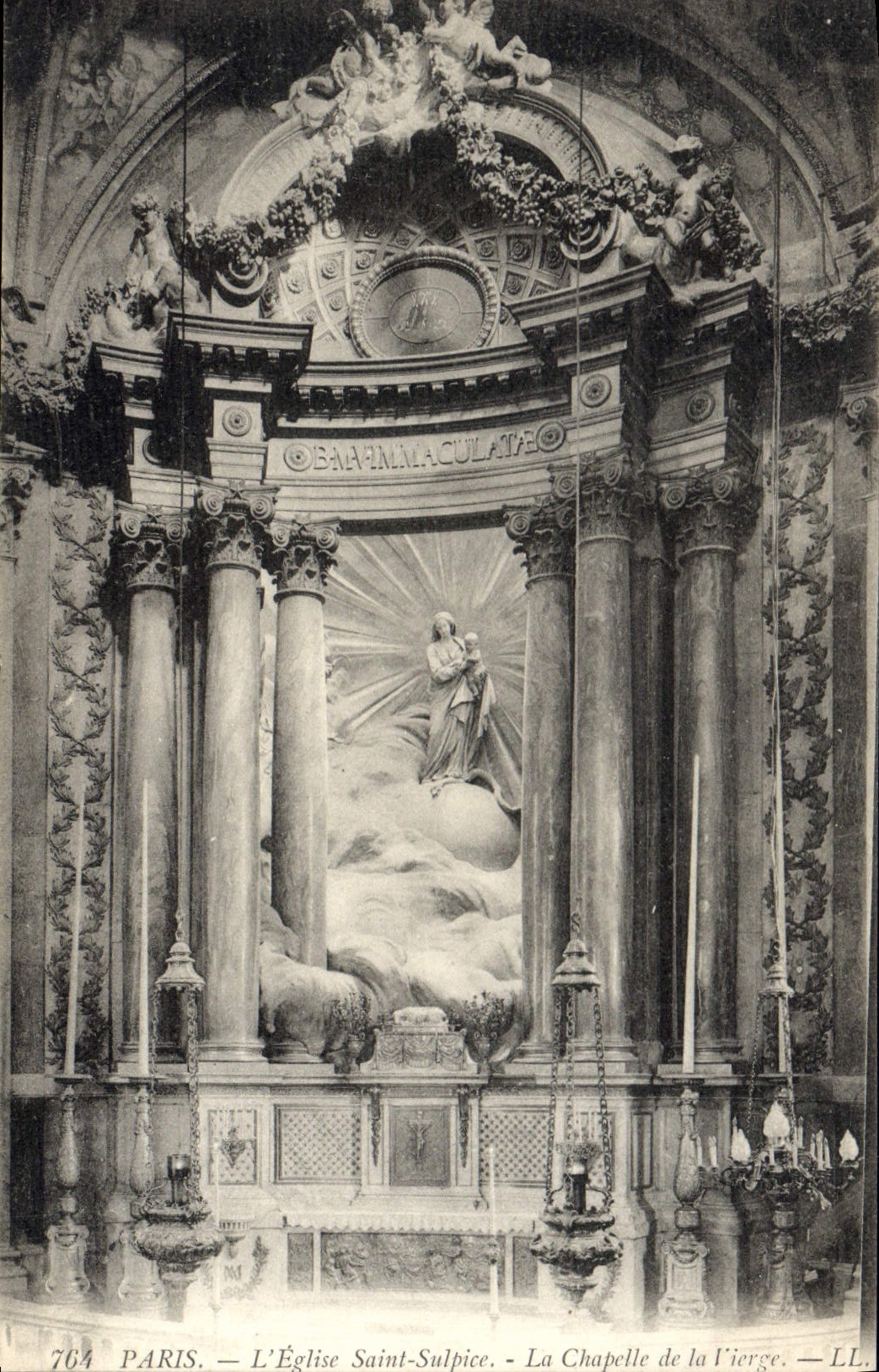 CPA Paris l'Eglise Saint Sulpice la Chapelle de la Vierge 