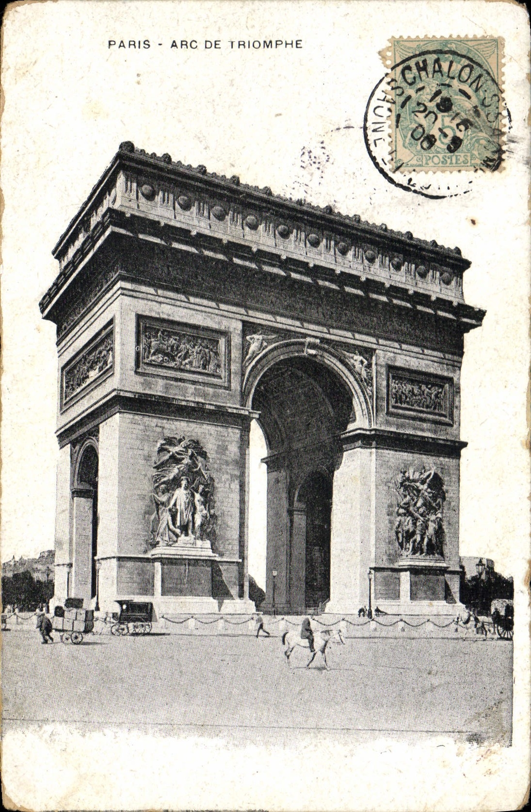 CPA Paris Arc de Triomphe 