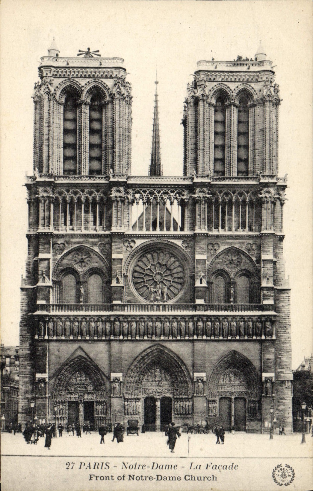 CPA Paris Notre Dame la Facade