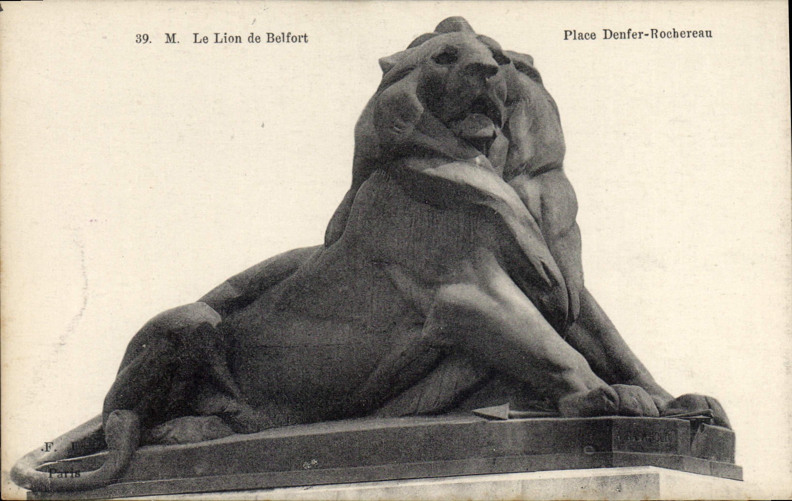 CPA Le Lion de Belfort Place Denfer Rochereau 