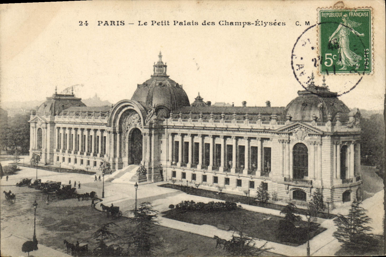 CPA Paris le Petit Palais des Champs Elysees
