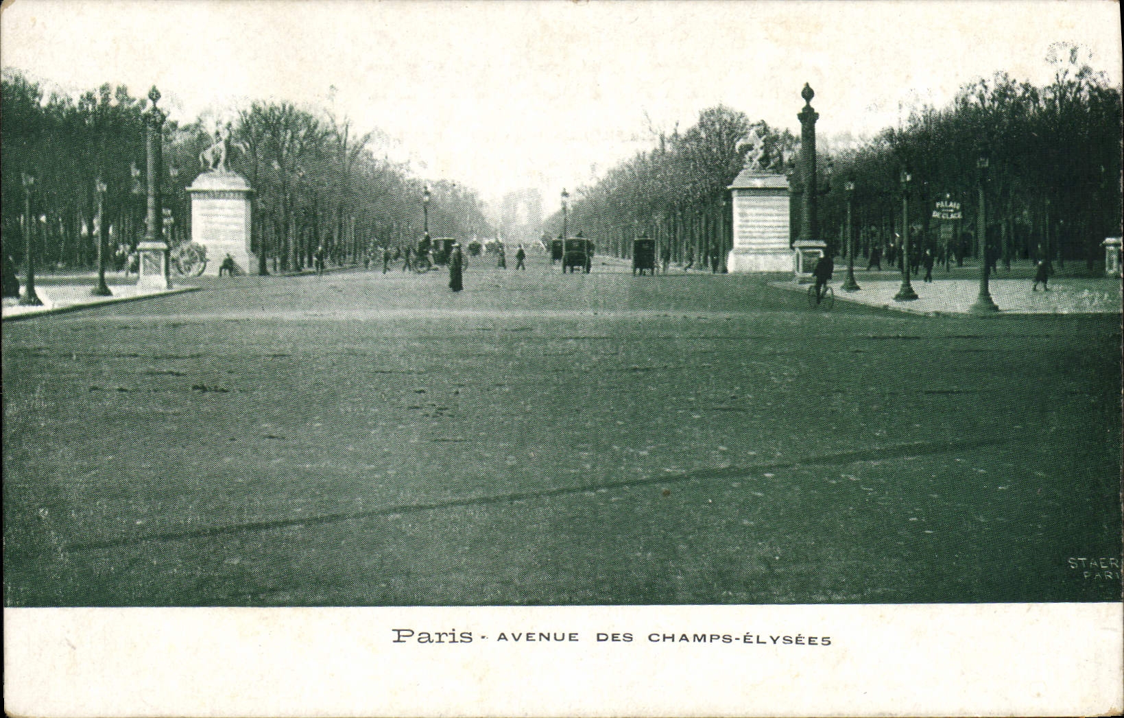 CPA Paris Avenue des Champs Elysees