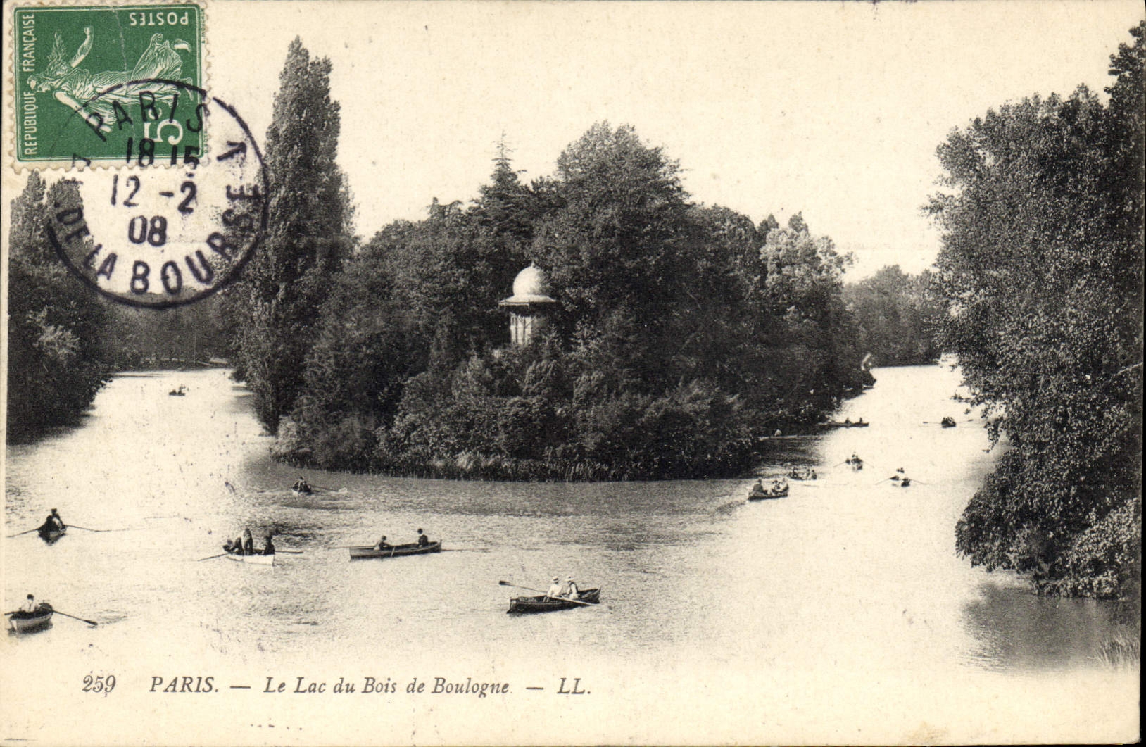 CPA Paris le Lac du Bois de Boulogne 