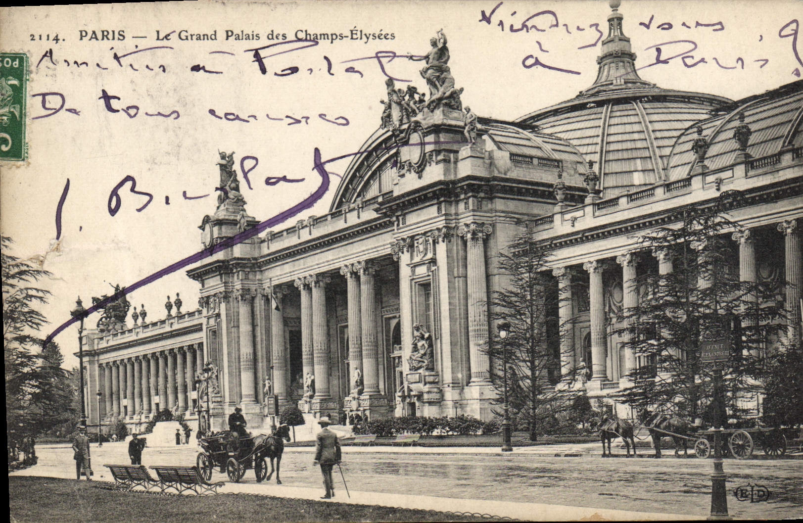 CPA Paris le Grand Palais des Champs Elysees