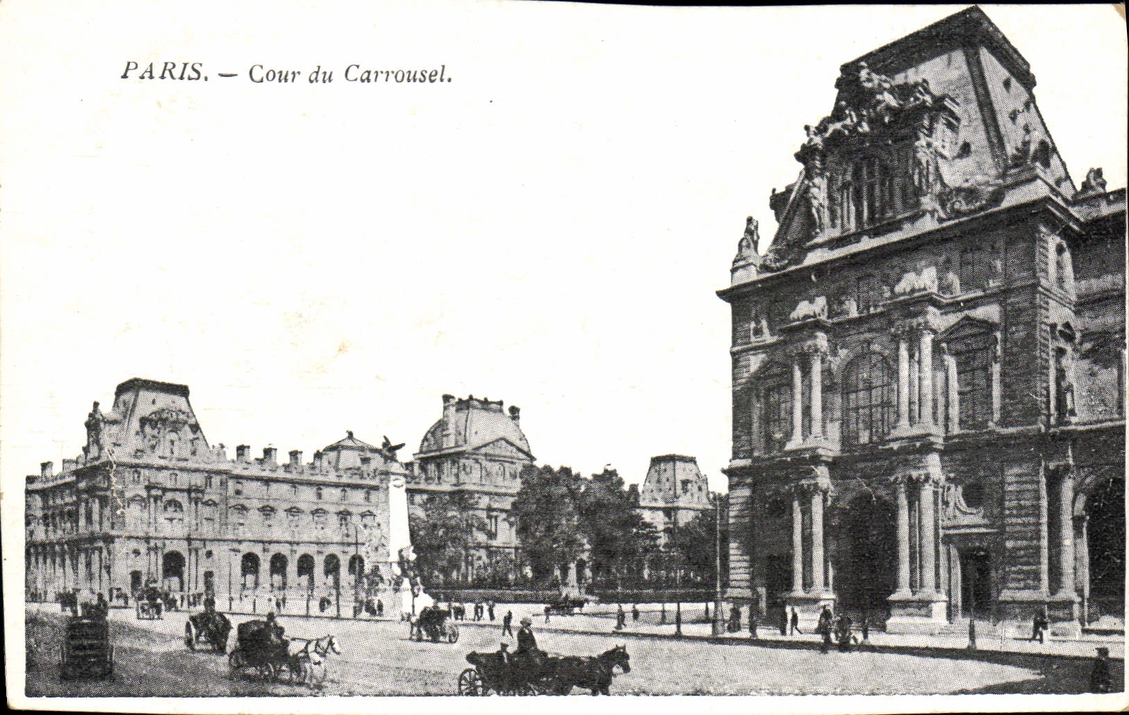 CPA Paris Cour du Carrousel 