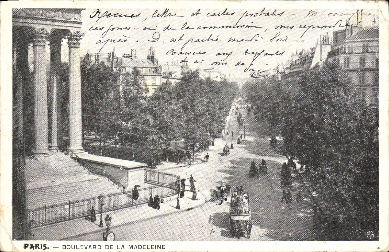 CPA Paris Boulevard de la Madeleine 