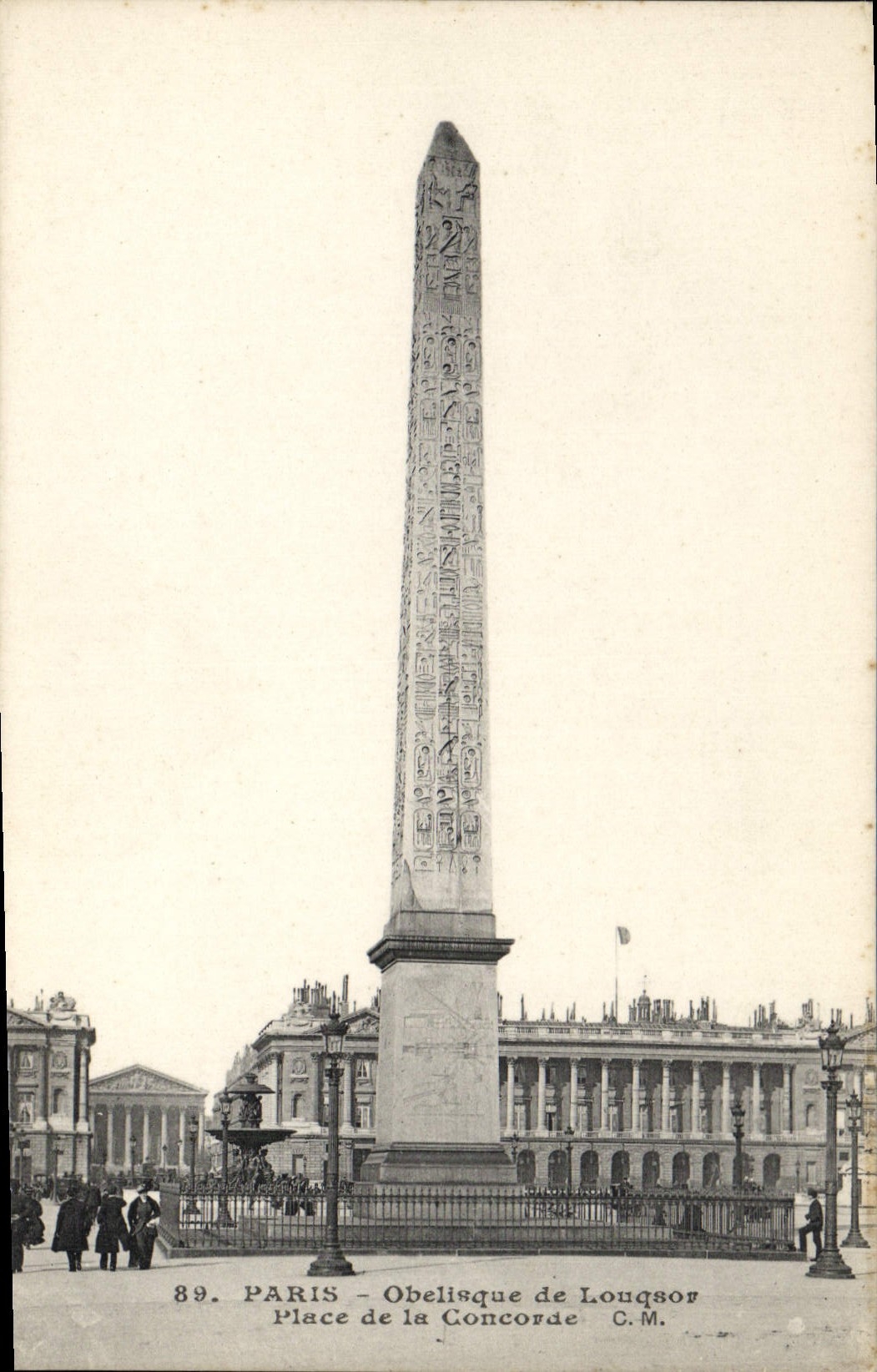 CPA Paris Obelisque de Louqsor Place de la Concorde 