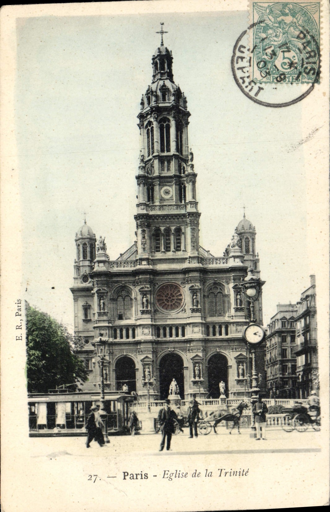 CPA Paris Eglise de la Trinite 
