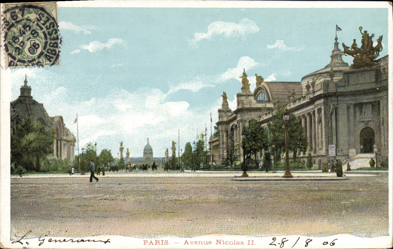 CPA Paris Avenue Nicolas II 