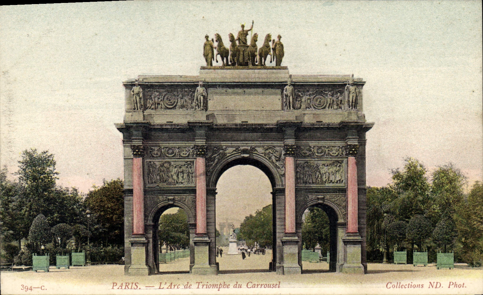 CPA Paris l'Arc de Triomphe du Carrousel