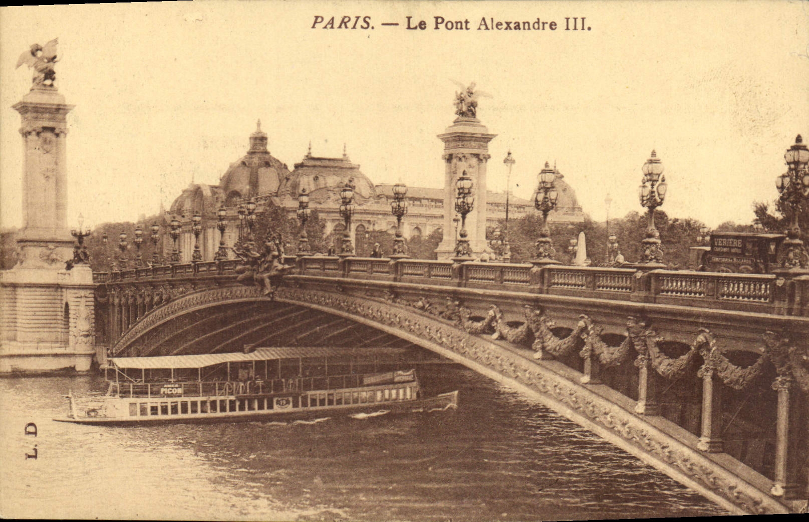 CPA Paris le Pont Alexandre III 