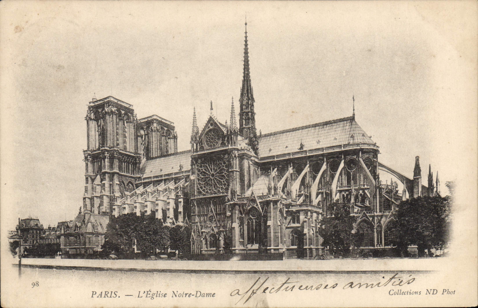 CPA Paris l'Eglise Notre Dame