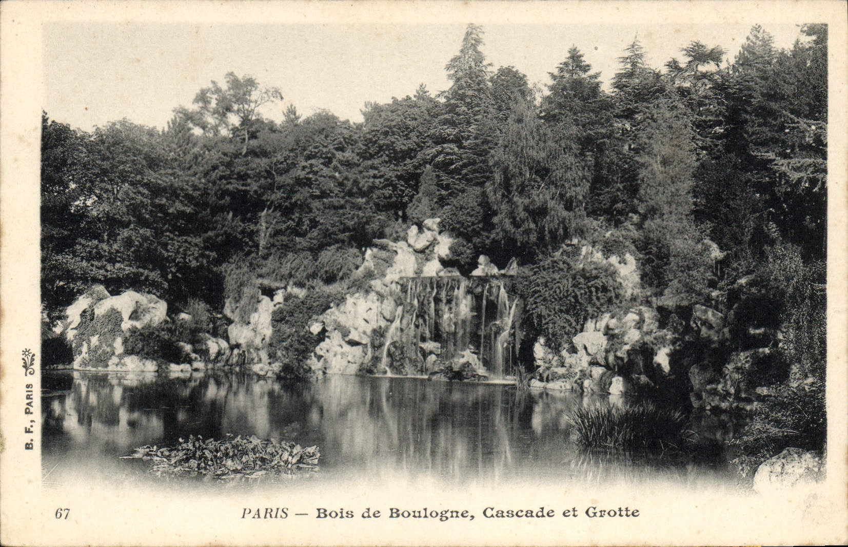CPA Paris Bois de Boulogne Cascade et Grotte 