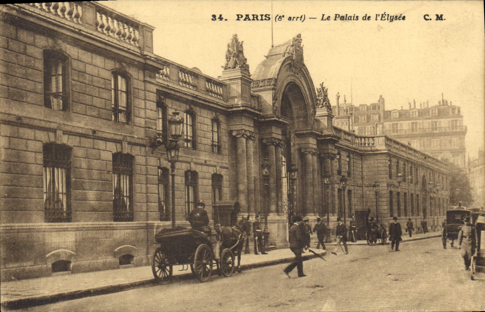 CPA Paris 8e arrt le Palais de l'Elysee