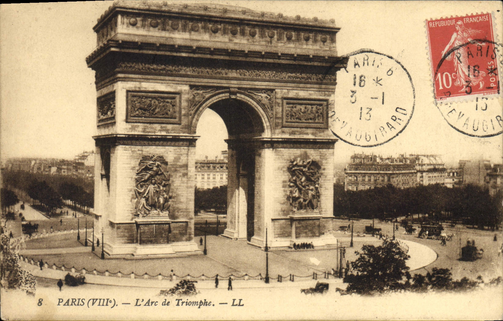 CPA Paris VIIIe l'Arc de Triomphe 