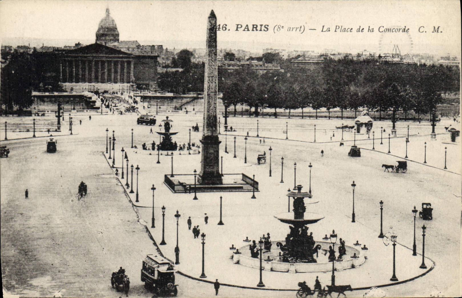 CPA Paris 8e arrt la Place de la Concorde