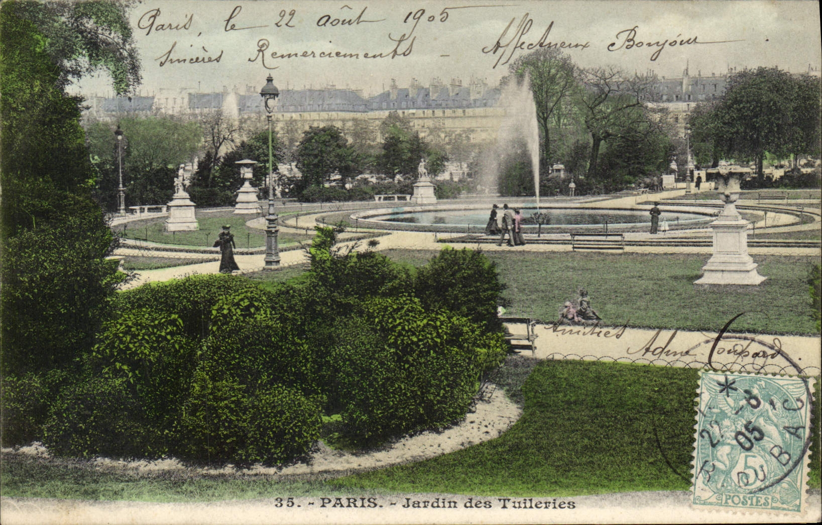 CPA Paris jardin des Tuileries 