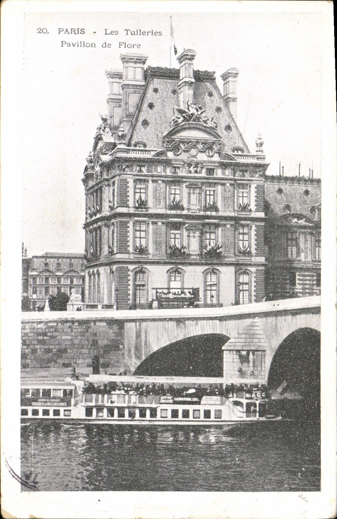 CPA Paris les Tuileries Pavillon de Flore