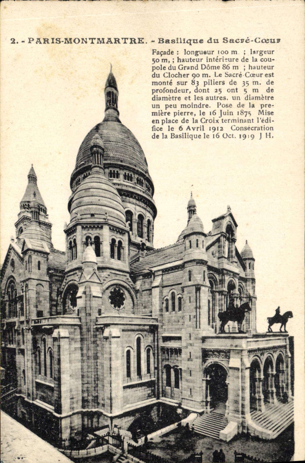 CPA Paris Montmartre Basilique du Sacre Coeur