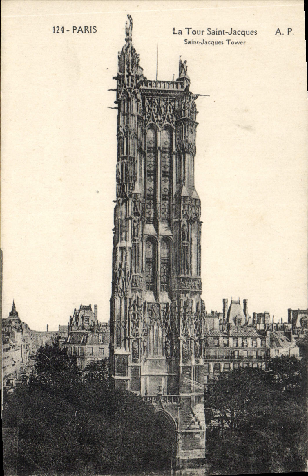 CPA Paris la Tour Saint Jacques 