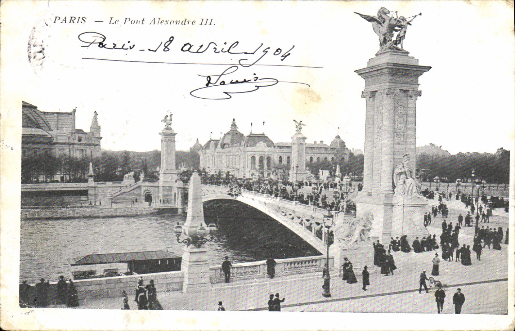CPA Paris le Pont Alexandre III 