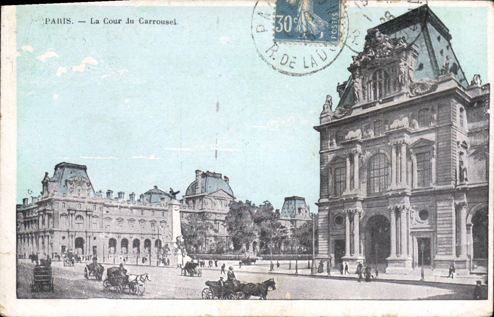 CPA Paris la Cour du Carrousel 