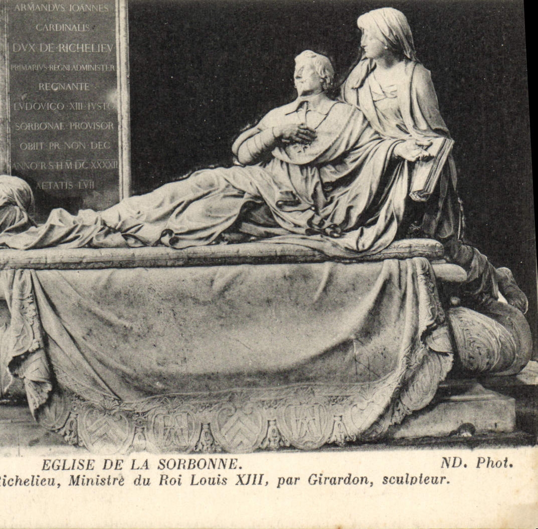 CPA Eglise de la Sorbonne Tombeau du Cardinal Richelien Ministre du Roi Louis XIII par Cirardon scul