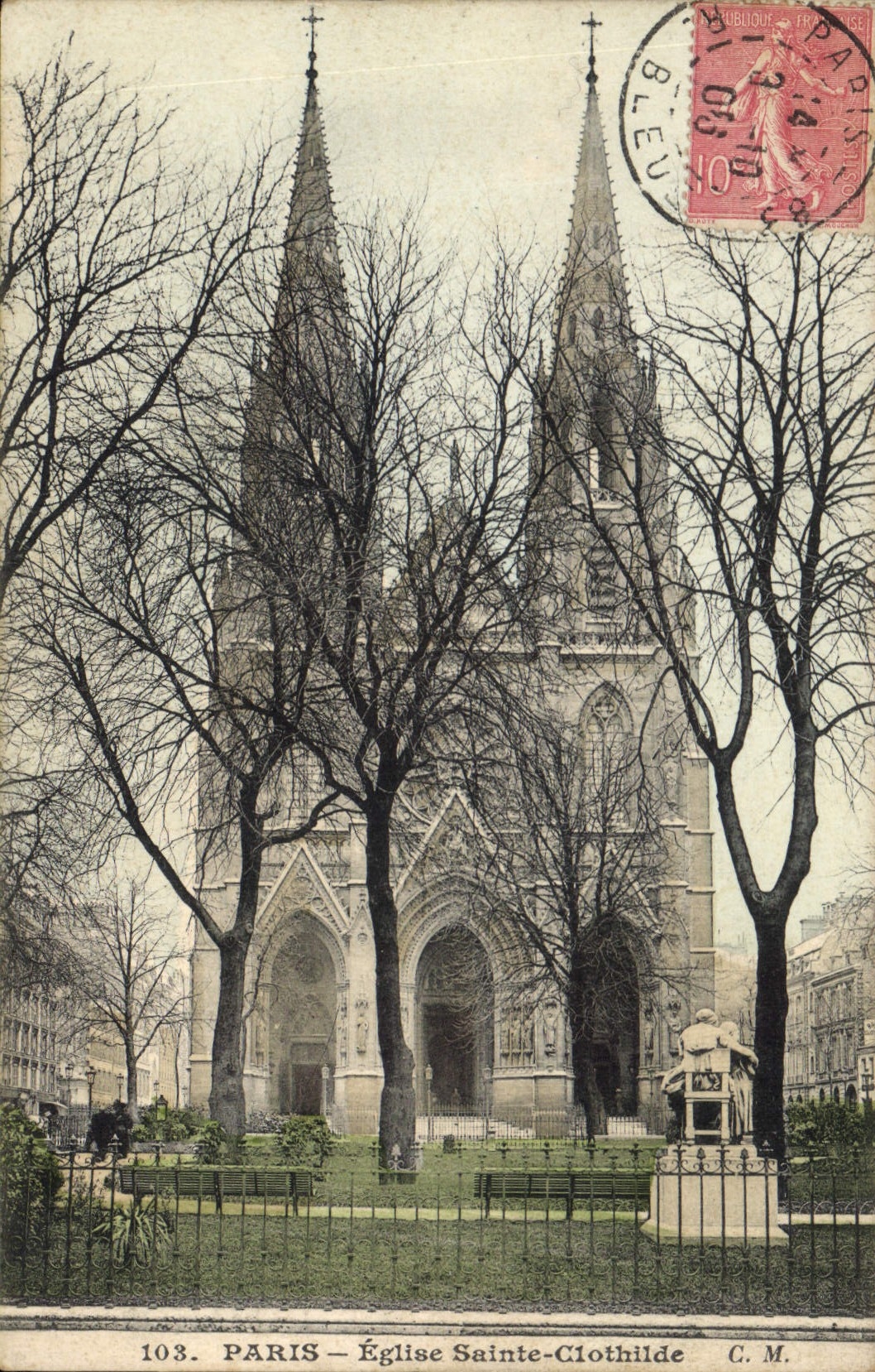CPA Paris Eglise Sainte Clothilde 