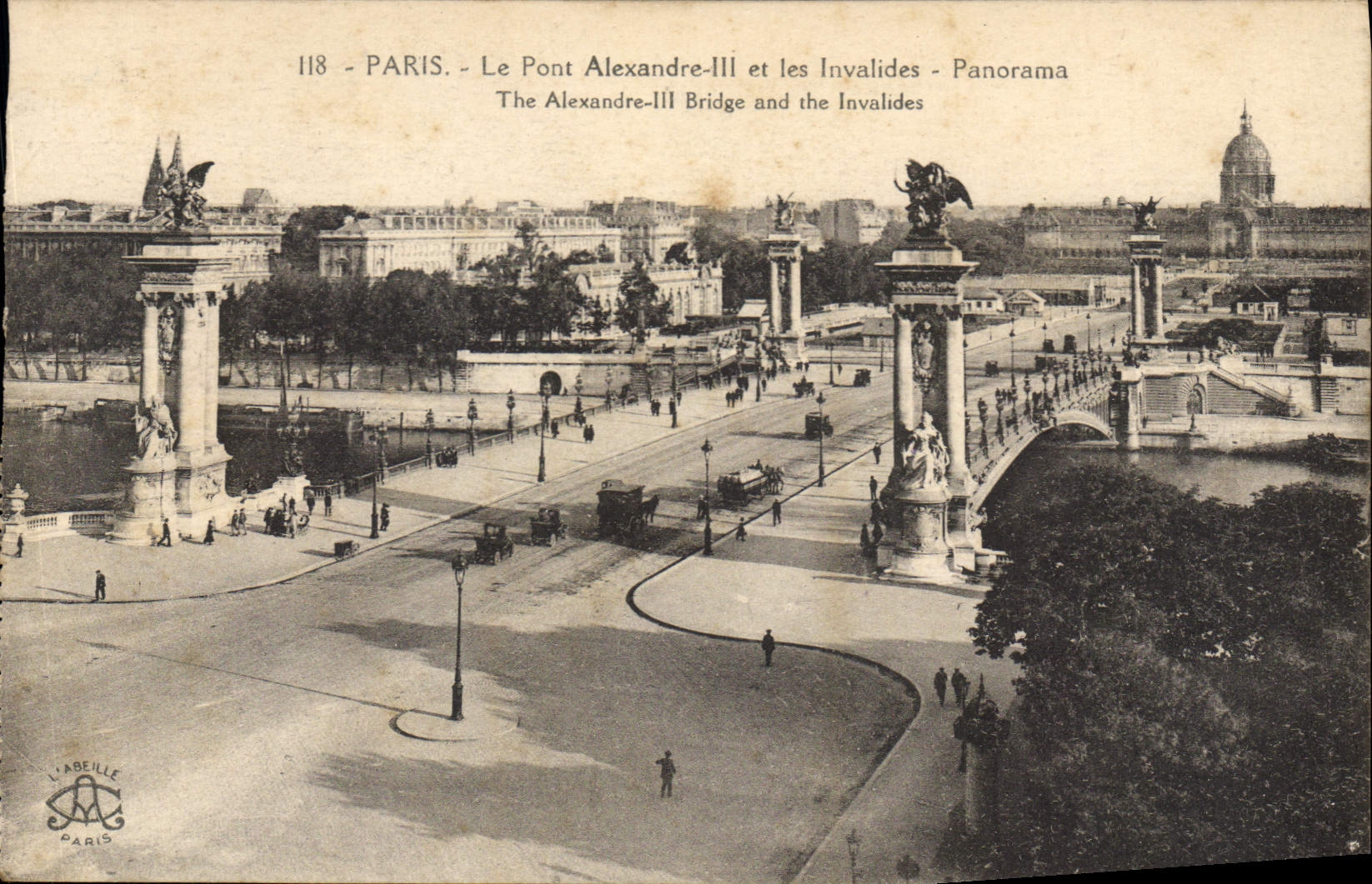 CPA Paris le Pont Alexandre III et les Invalides Panorama
