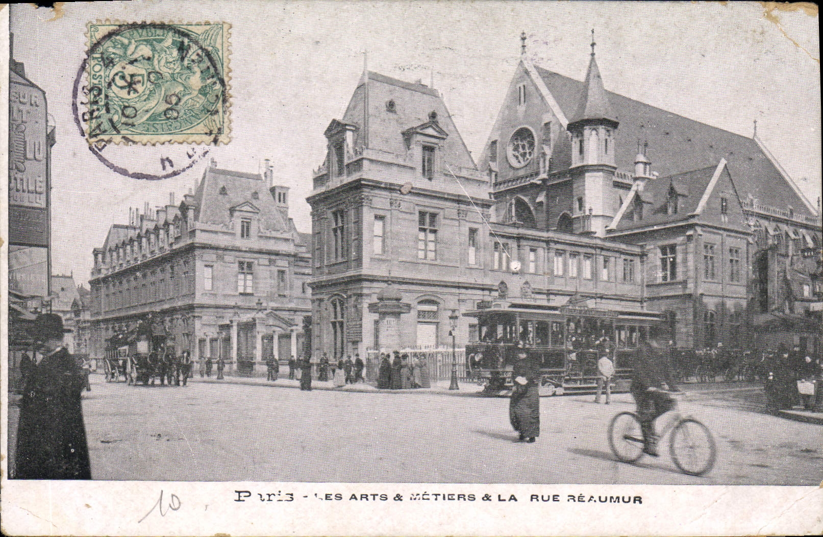 CPA Paris les Arts et metiers et la Rue Reaumur 