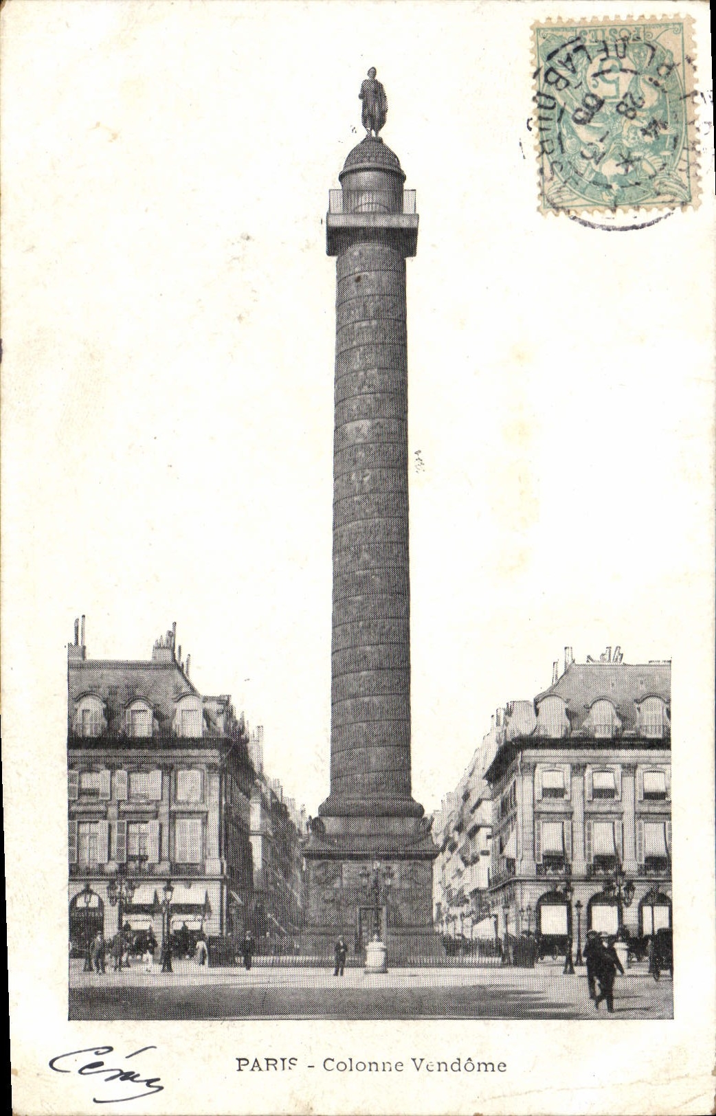 CPA Paris Colonne Vendome 