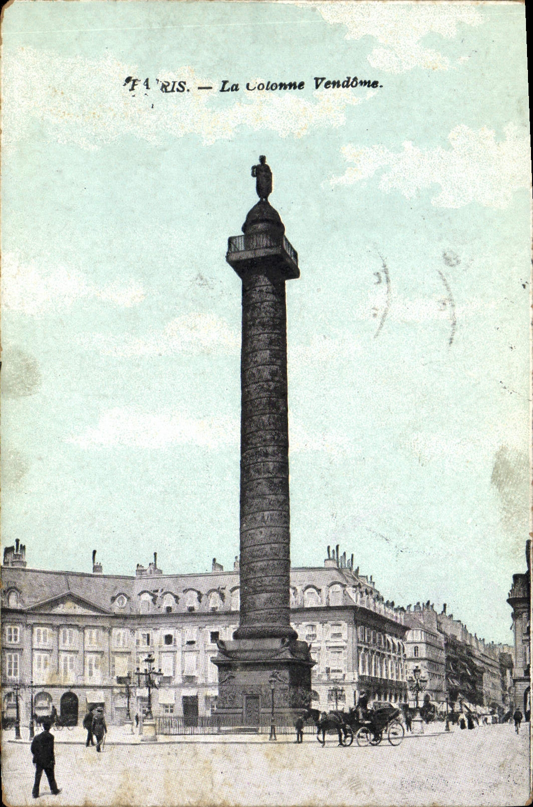 CPA Paris la Colonne Vendome 