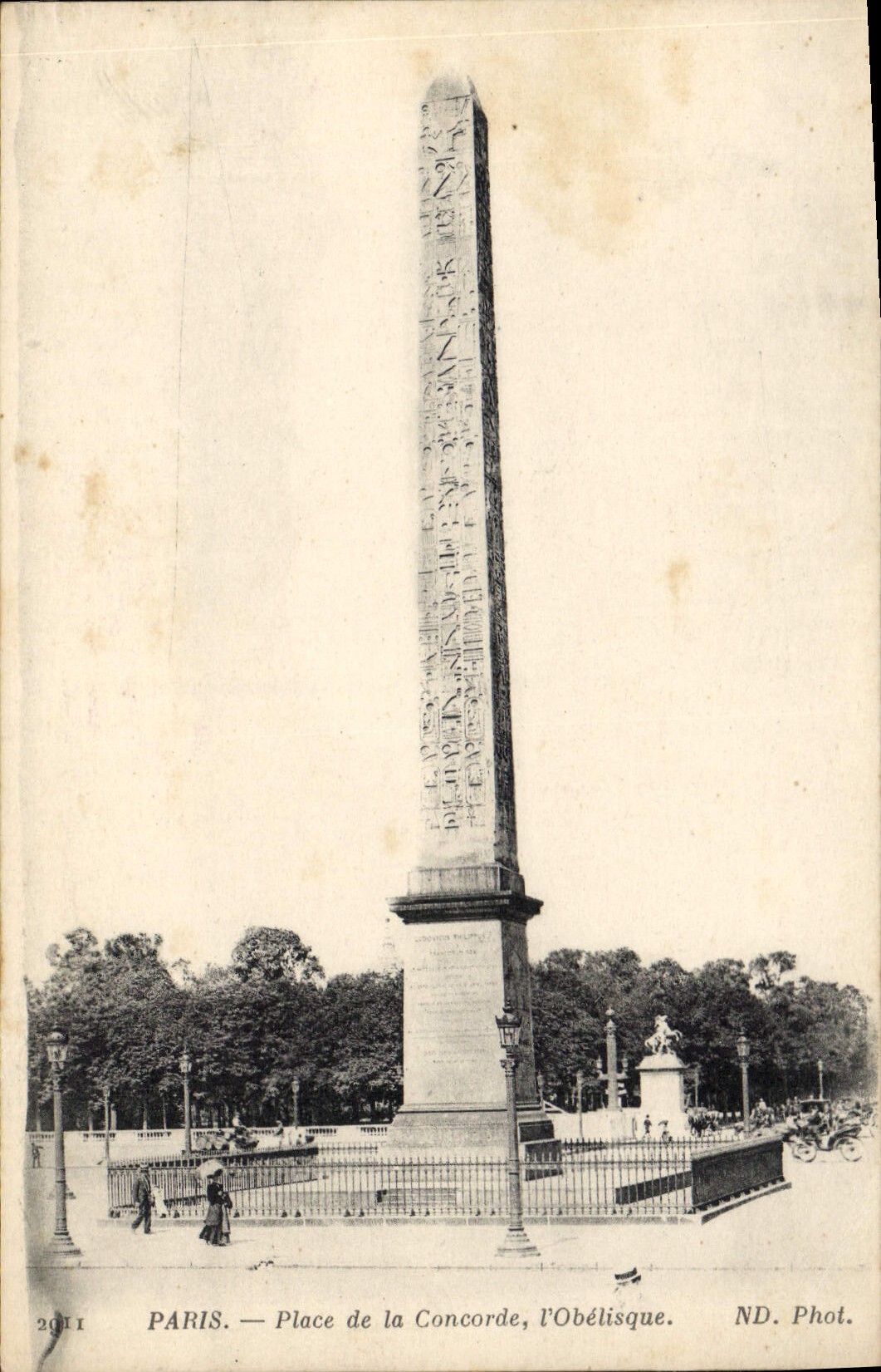 CPA Paris Place de la Concorde l'Obelisque