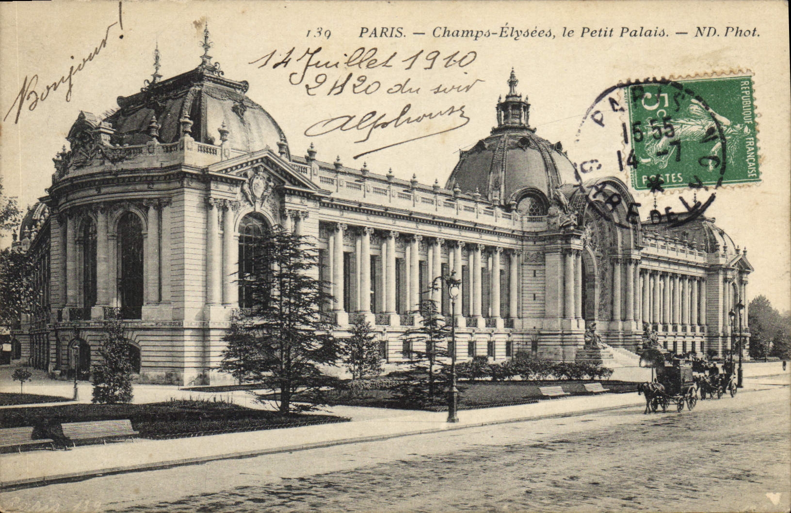 CPA Paris Champs Elysees le Petit Palais