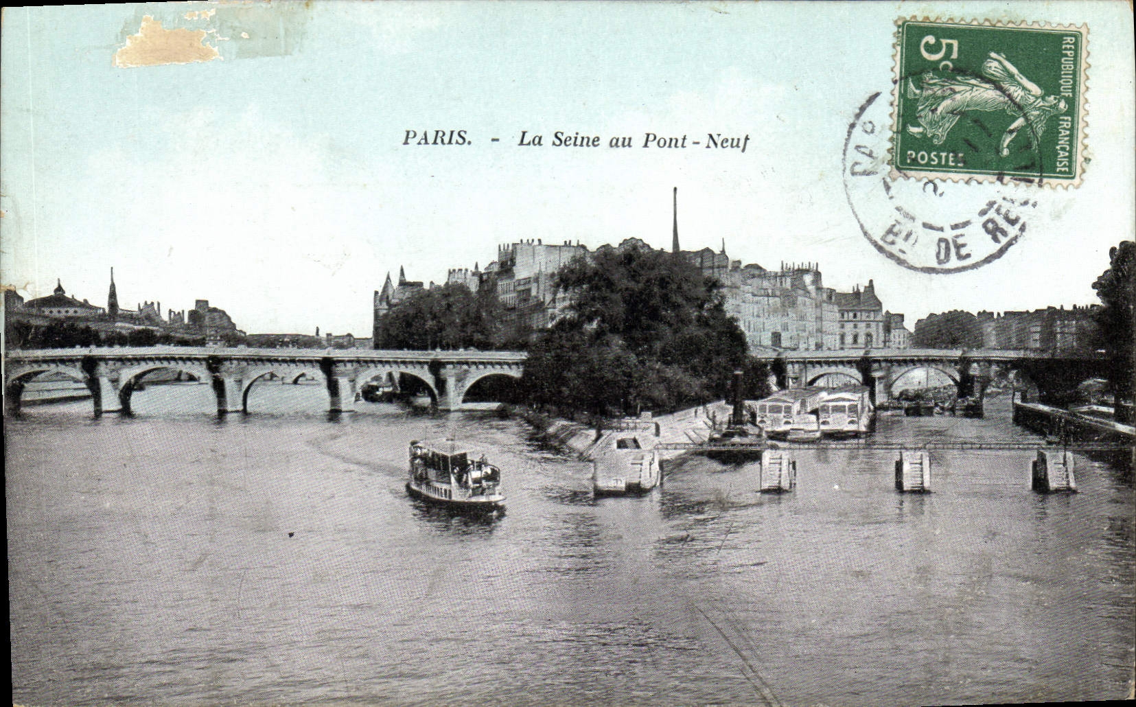 CPA Paris la Seine au Pont Neuf