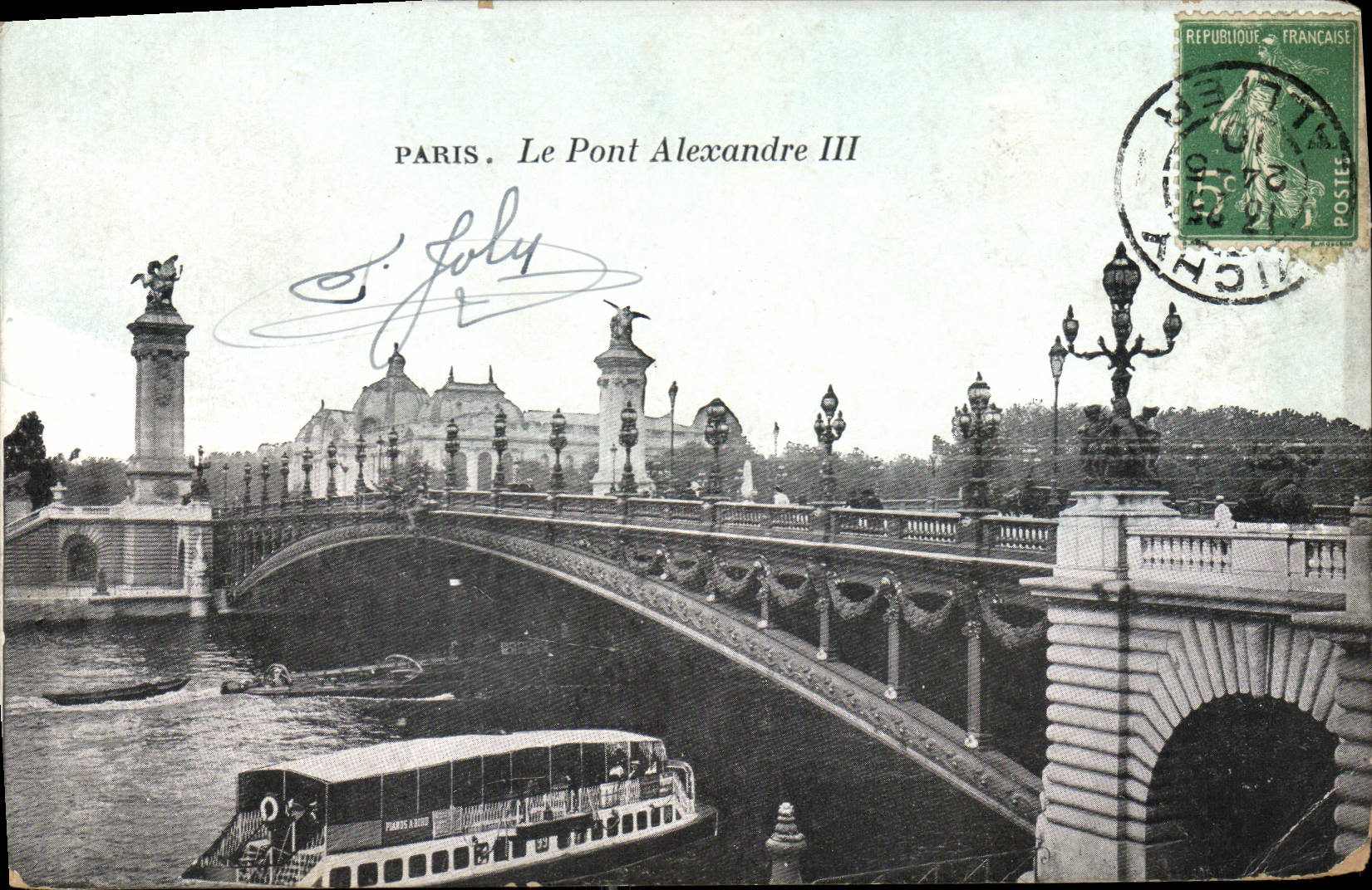 CPA Paris Le Pont Alexandre III 