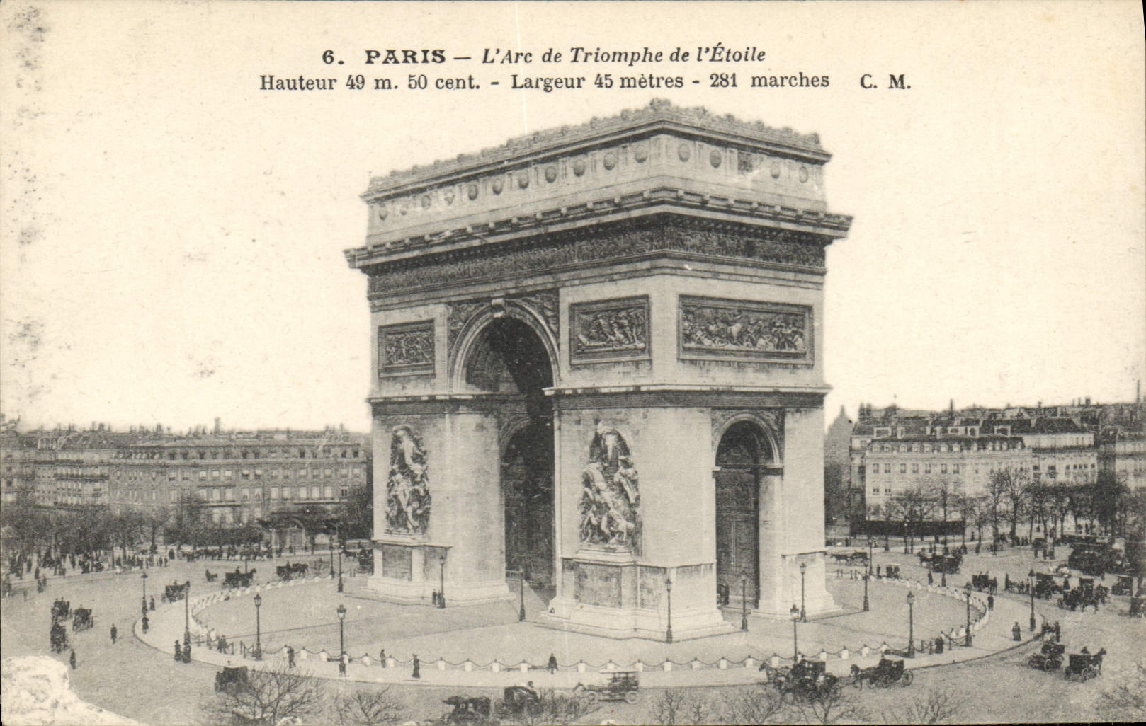 CPA Paris L'Arc de Triomphe de l'Etoile