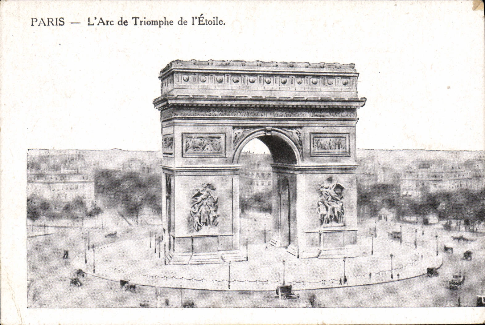 CPA Paris L'Arc de Triomphe de L'Etoile