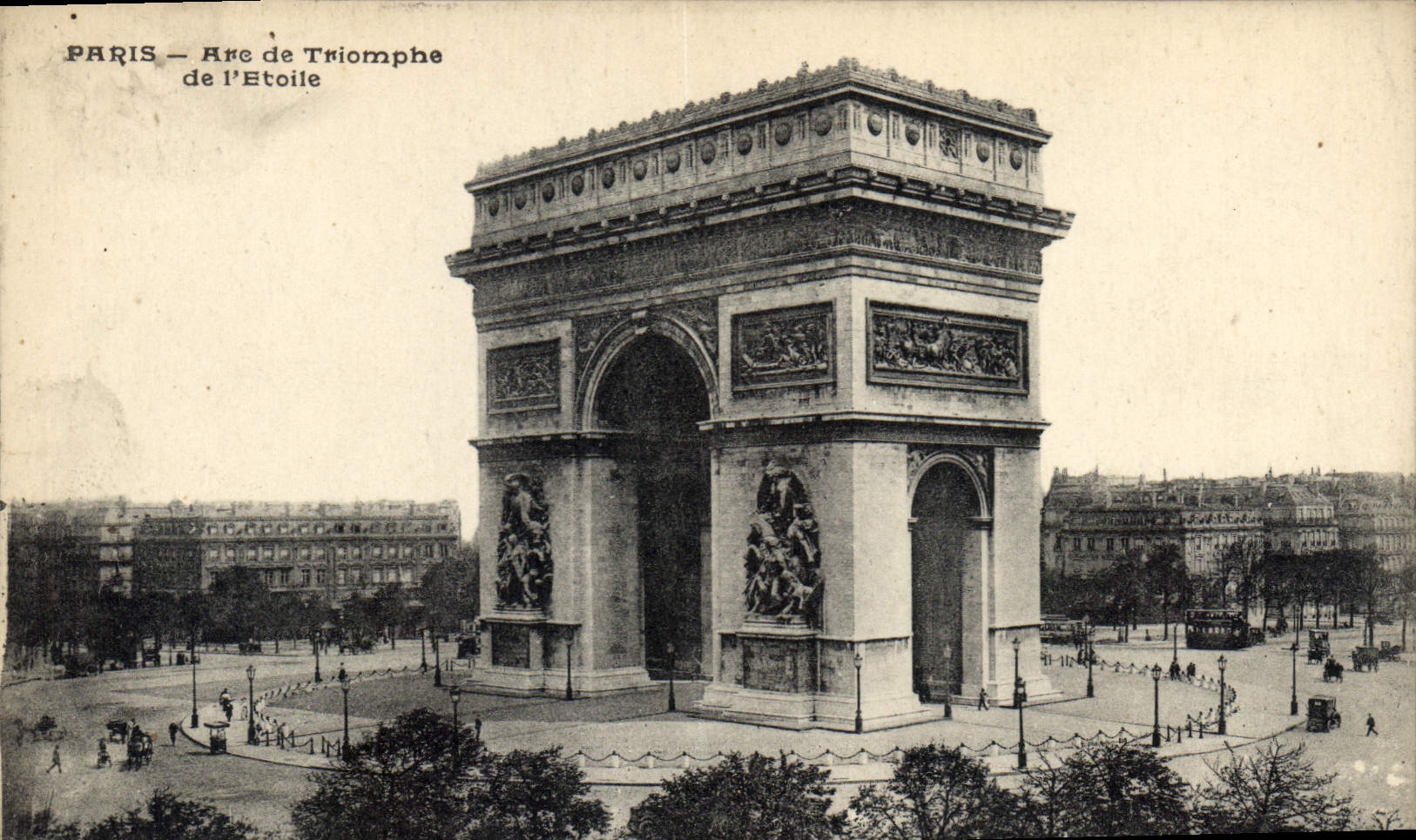CPA Paris Arc de Triomphe de l'Etoile